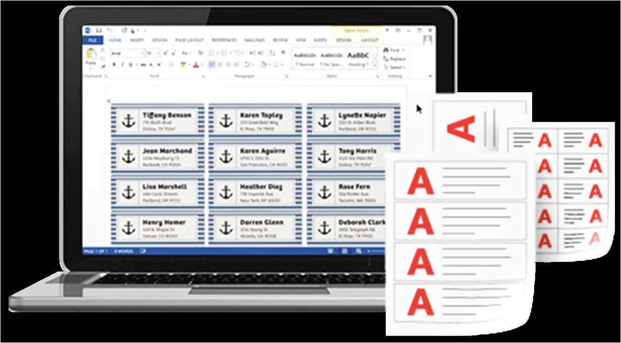 Avery Templates for Microsoft Word 2007 Avery Templates In Microsoft Word Avery Com
