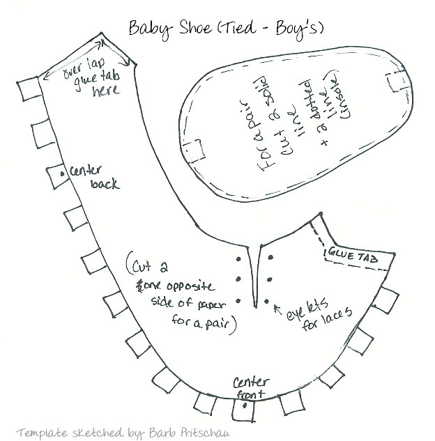 templates baby shoes t224896