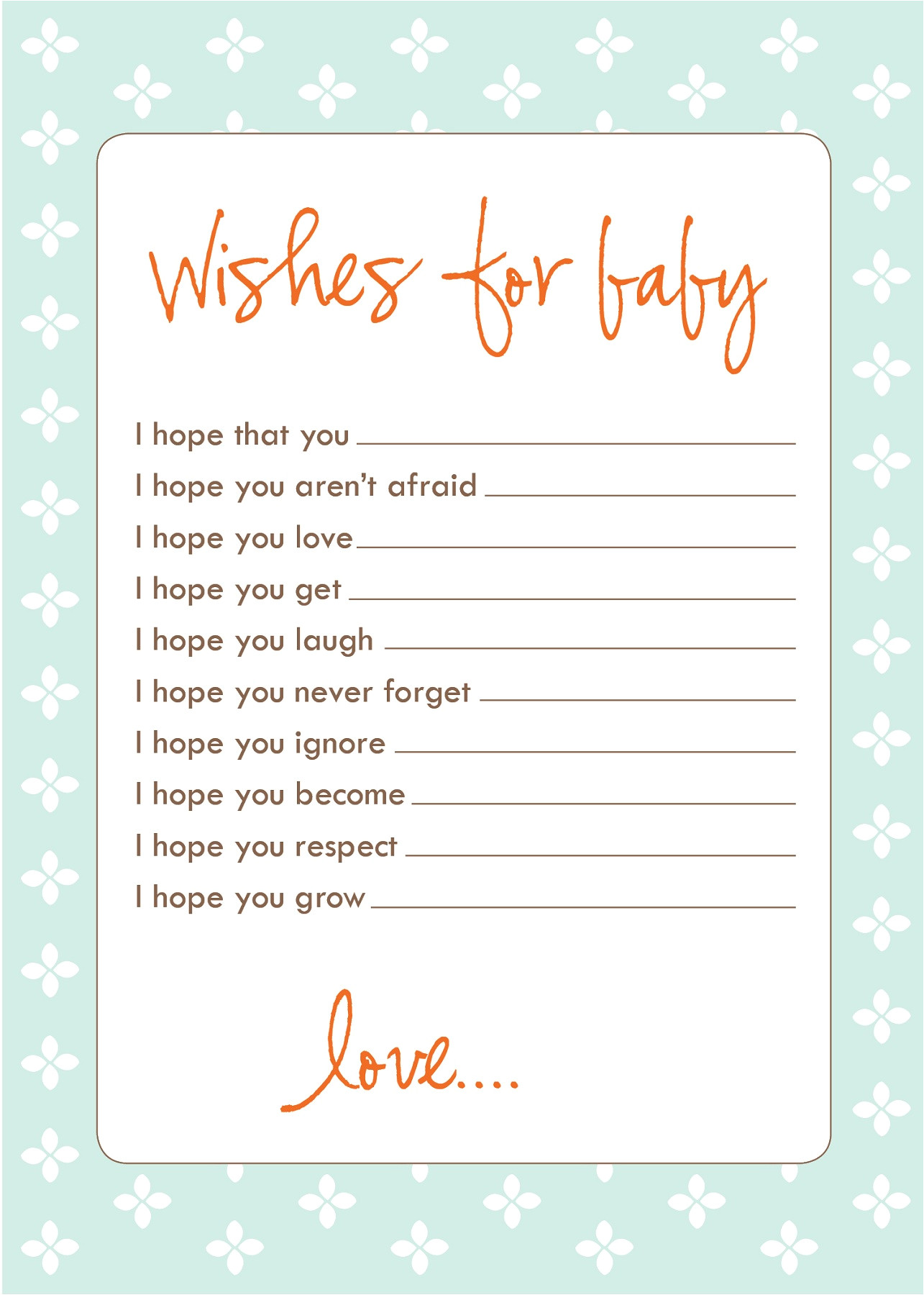 free baby shower games printouts