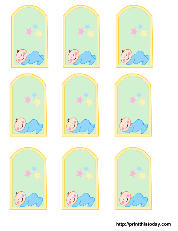 free printable baby girl boy baby shower favor tags