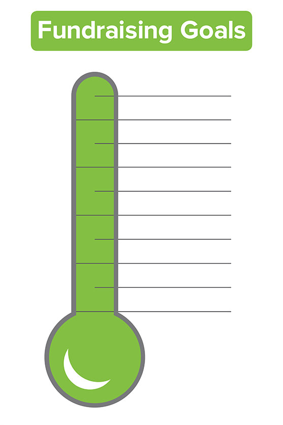 homey inspiration fundraising barometer goal thermometer template excel calendar
