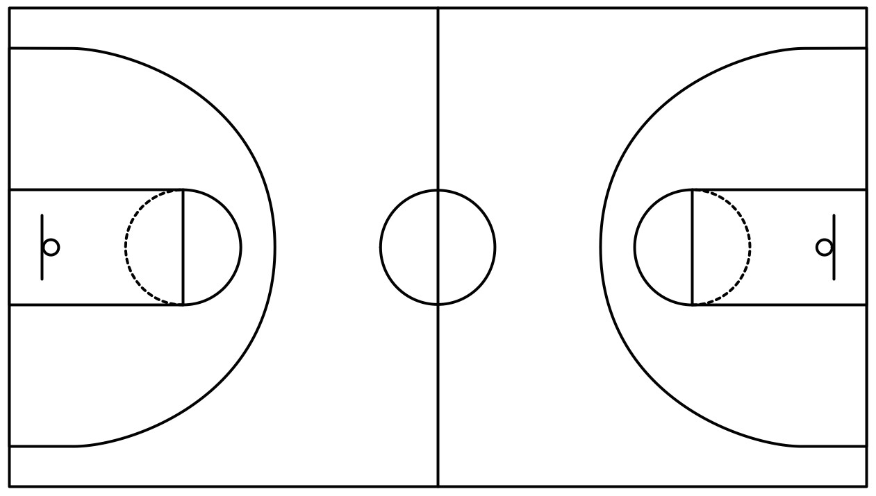 basketball field vector