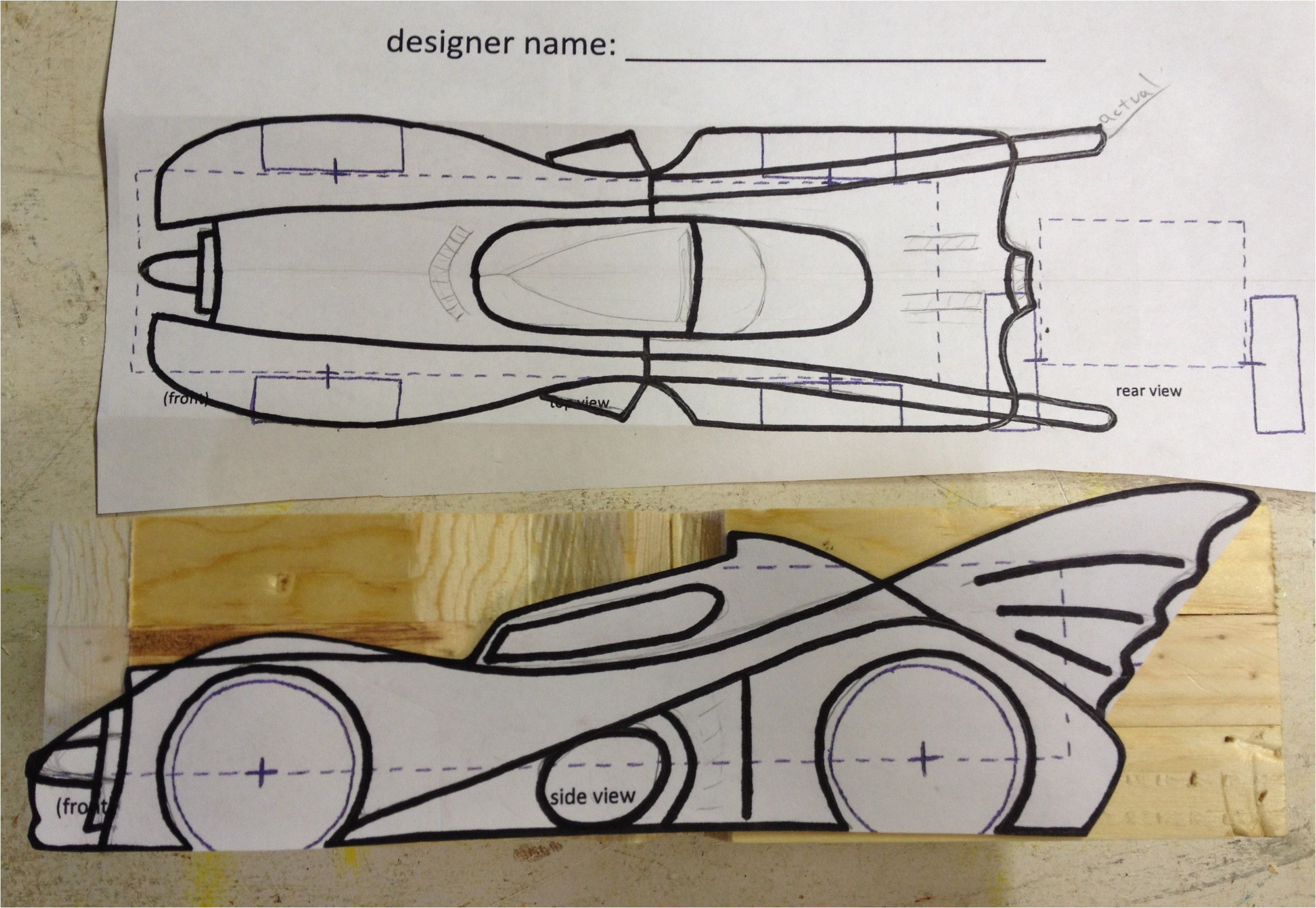 how to build an awesome batmobile pinewood derby car