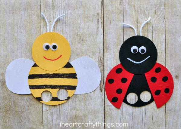 bee finger puppets craft