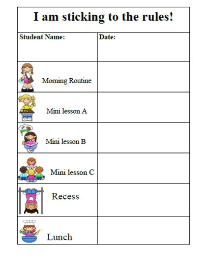 Behavior Charts for Preschoolers Template Behavior Chart Template Beepmunk