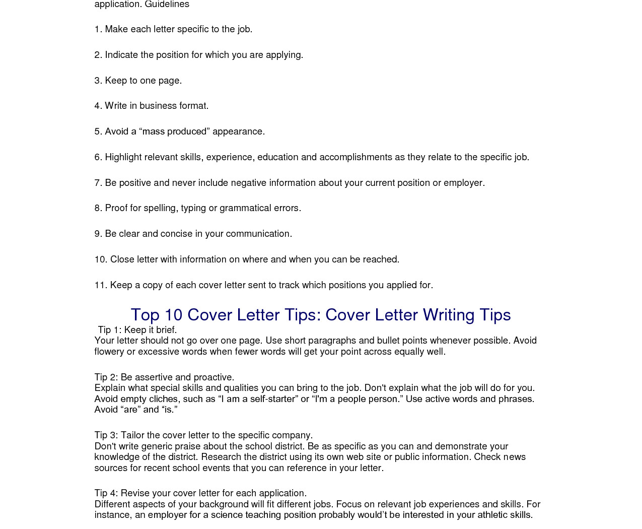 what is the best way to format a cover letter