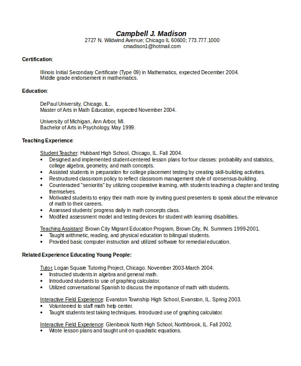 bilingual resume