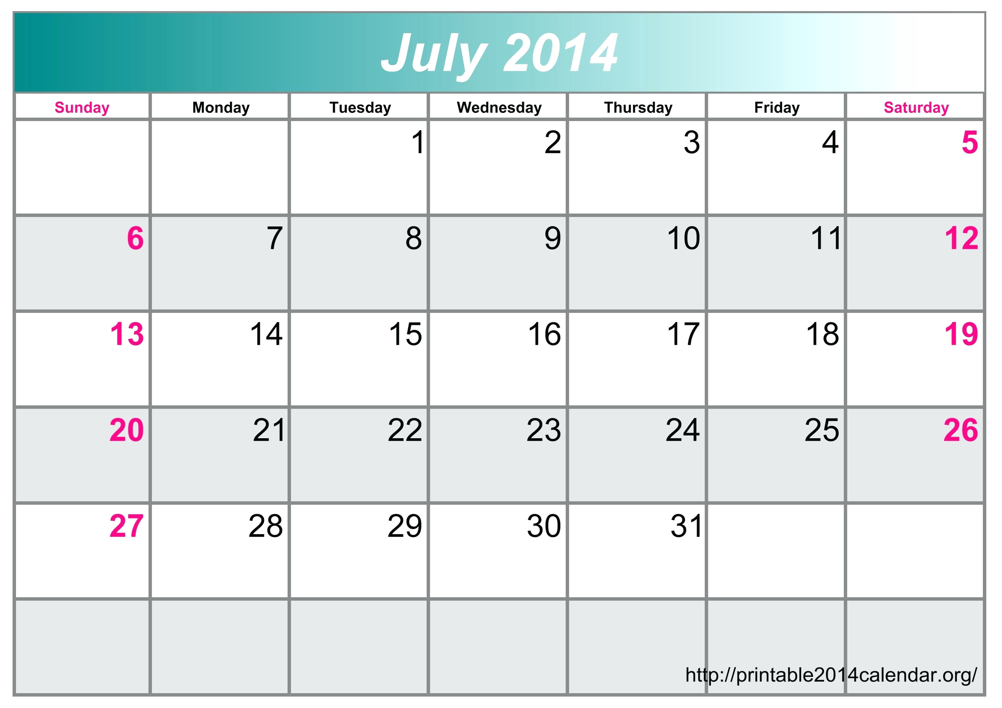 blank december 2014 calendar template