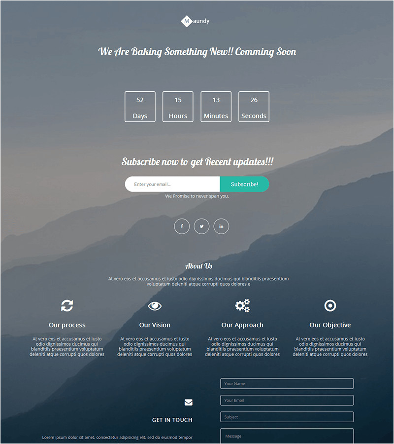 bootstrap landing page templates