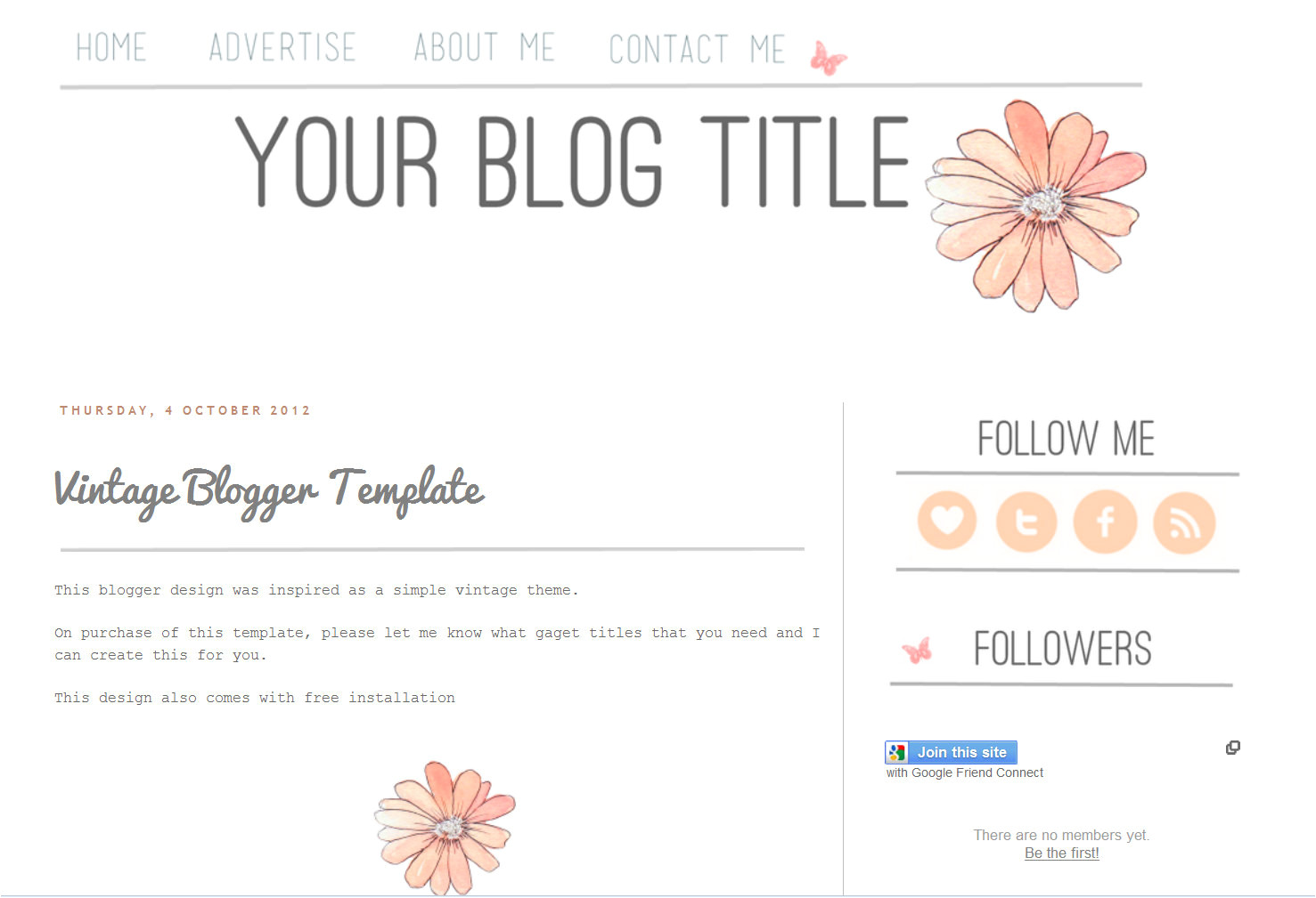 free blog templates