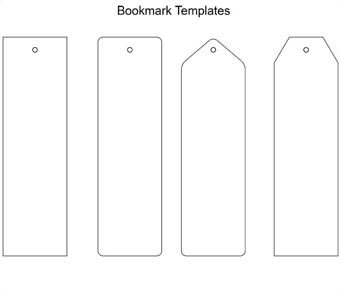 blank bookmark template