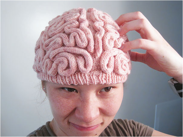 brain hat by alana noritake