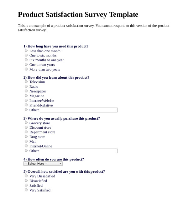 brand awareness survey template free fmcg preference questionnaire