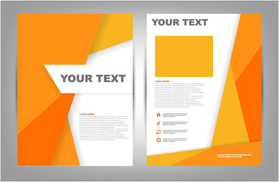 brochure design vector free download cdr