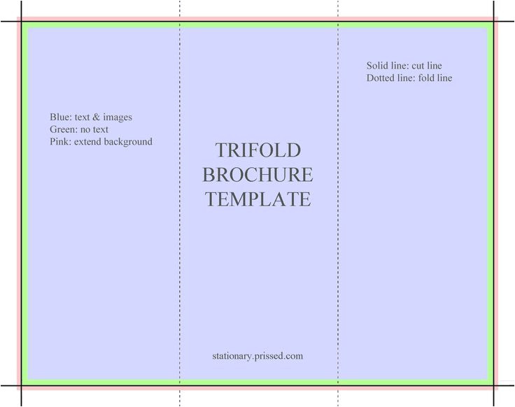 blank tri fold brochure template free download