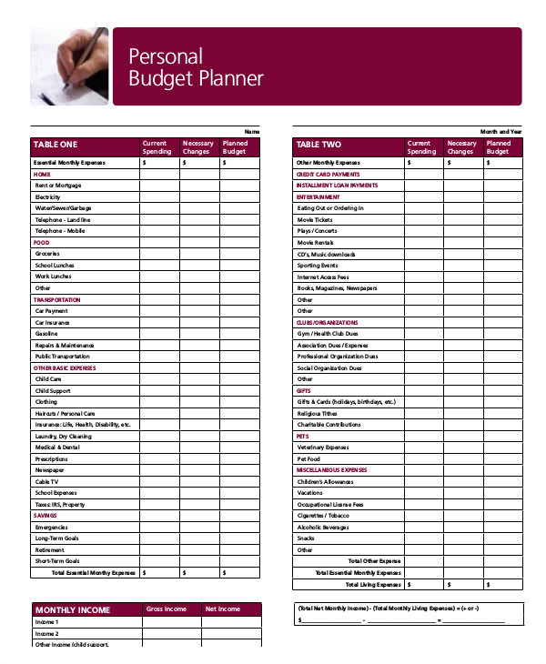 budget planner template uk 2 278