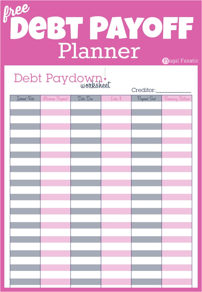 budget template to pay off debt 1396