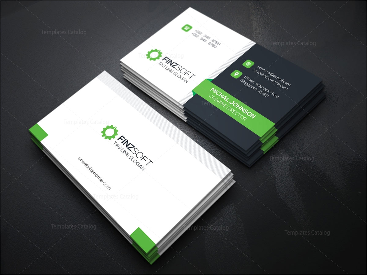 modern business card design template 000155