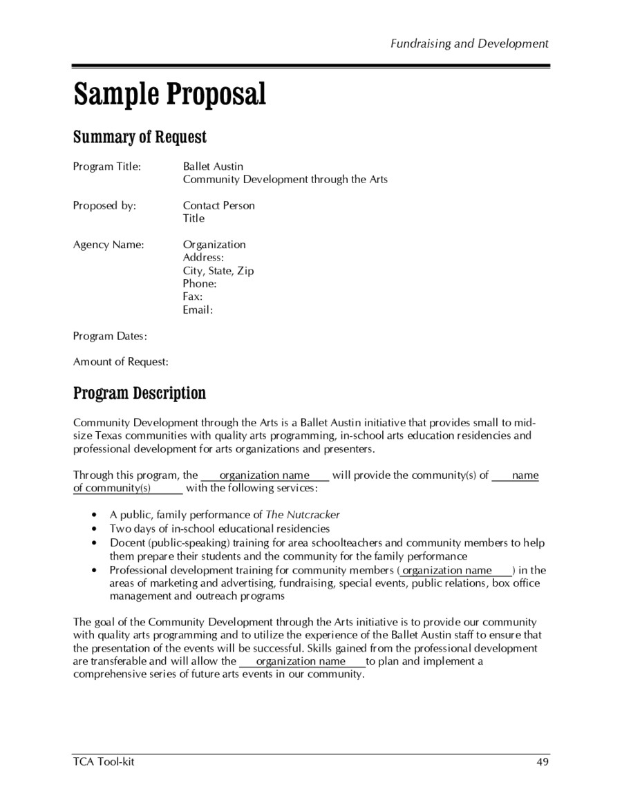 Buisness Proposal Template 2018 Business Proposal Letter Fillable Printable Pdf