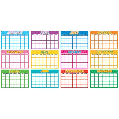 blank 18 month calendar