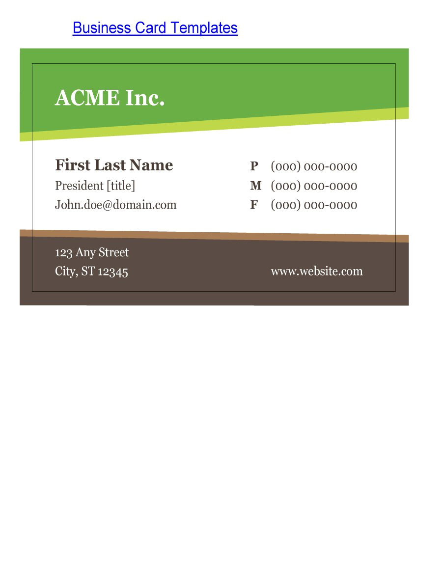 business card templates