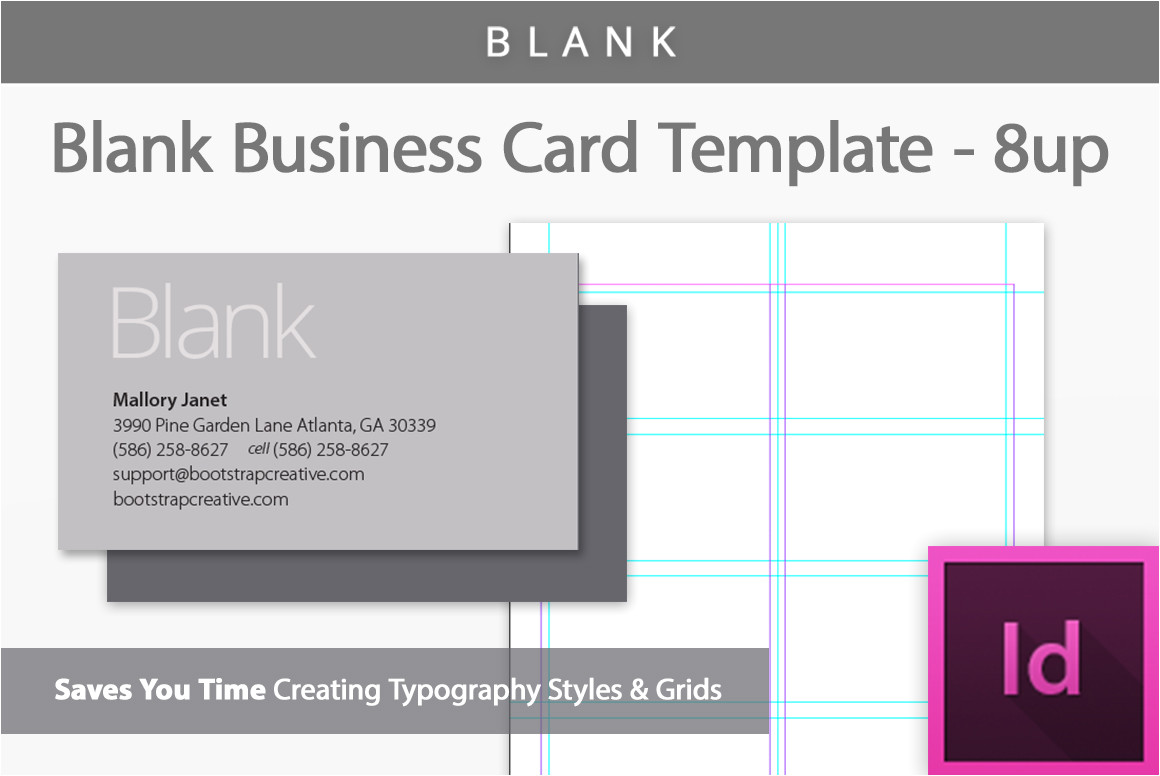331080 blank indesign business card