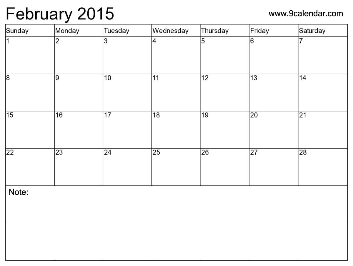post blank february calendar 2015 printable 346092