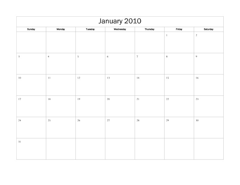 calendar template in ms word 2007