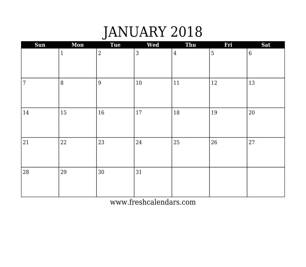 printable blank 2018 employee time off calendar sheet 11x17