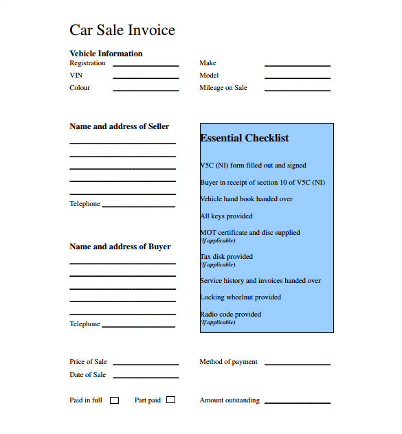 Car Buying Receipt Template 13 Car Sale Receipt Templates Doc Pdf Free Premium