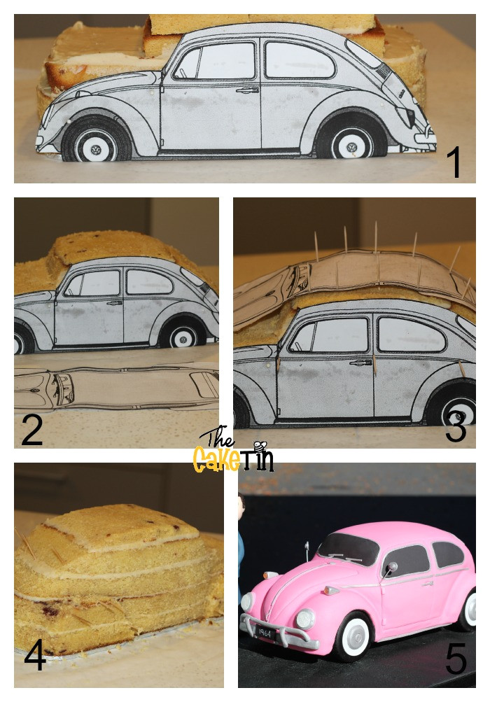 carving car cake easy way