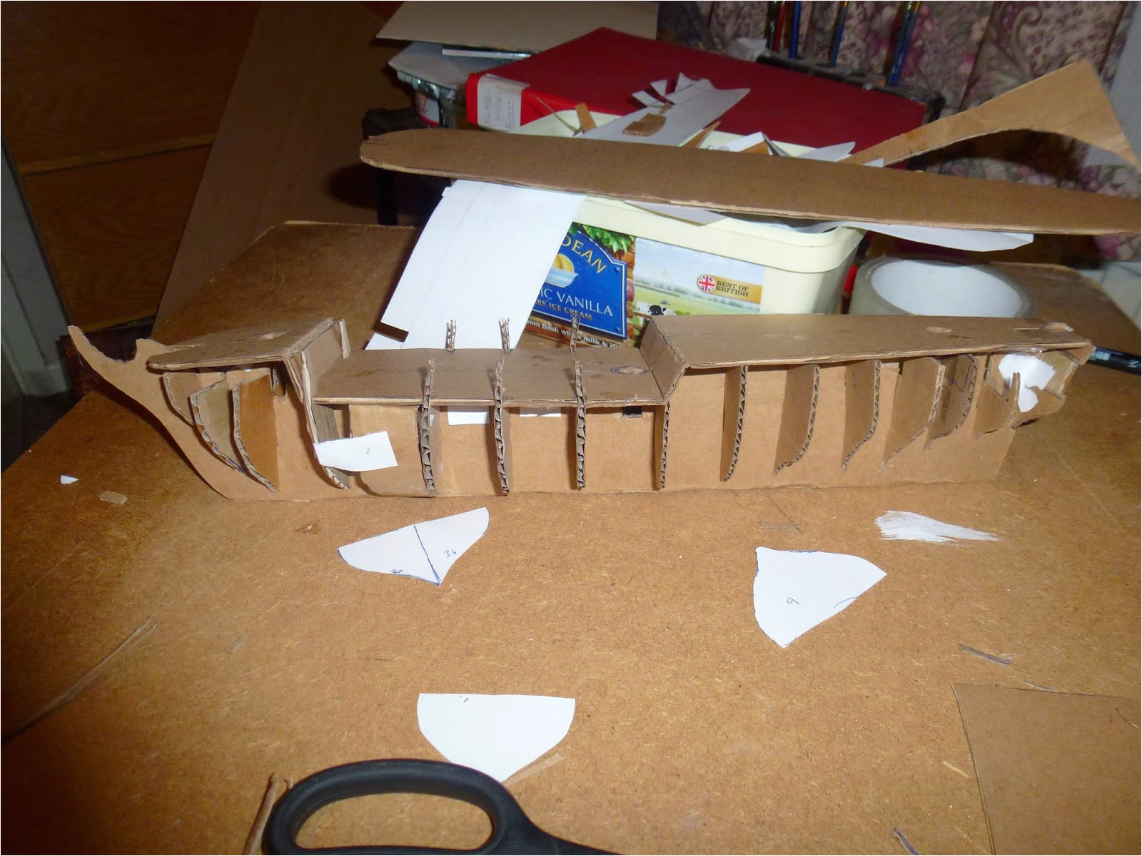 diy cardboard pirate ship