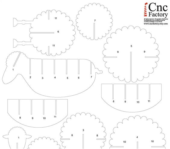 Cardboard Sheep Template Cutting Files Cuttings and Sheep On Pinterest