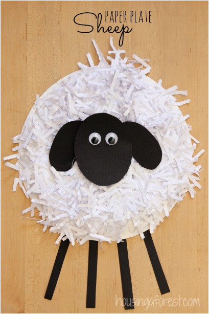 paper plate sheep craft