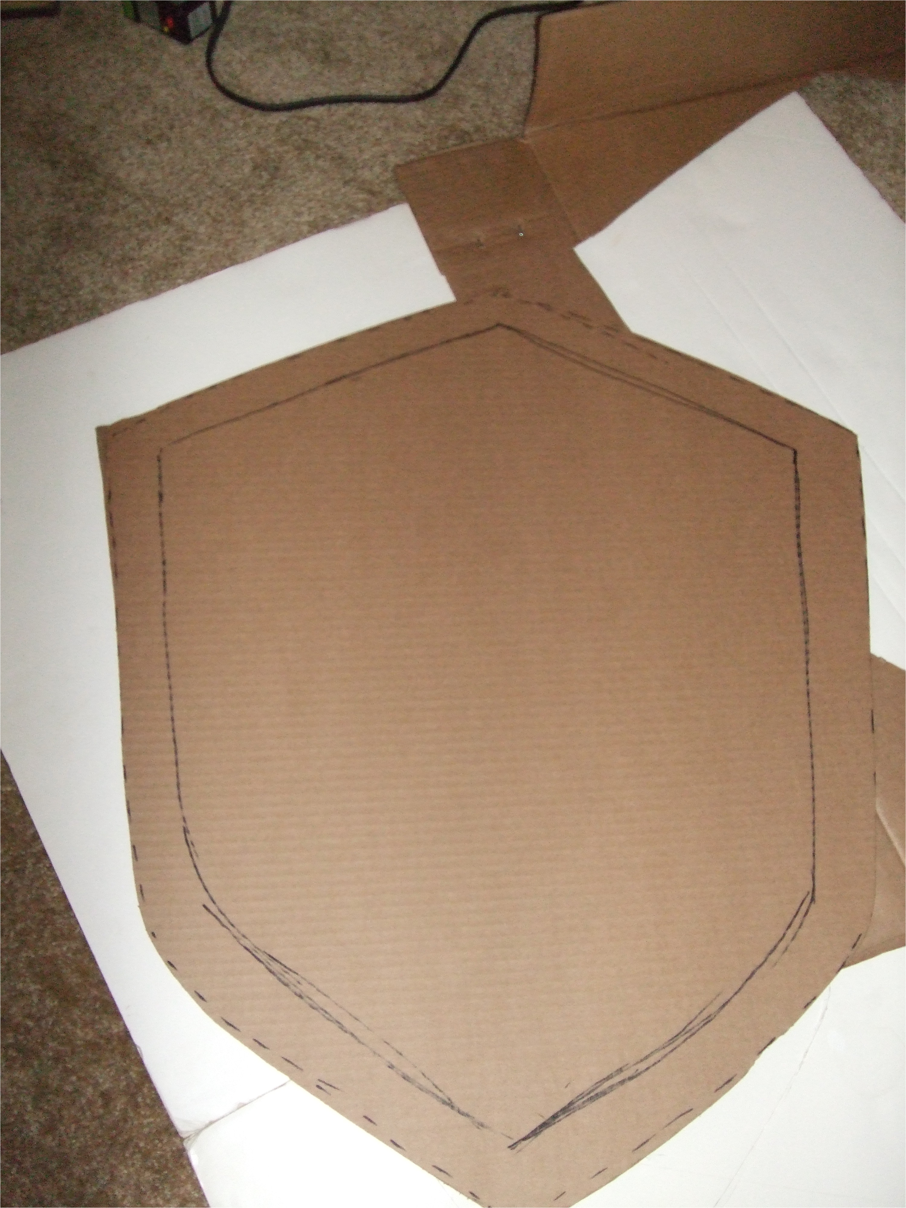 cardboard shield template