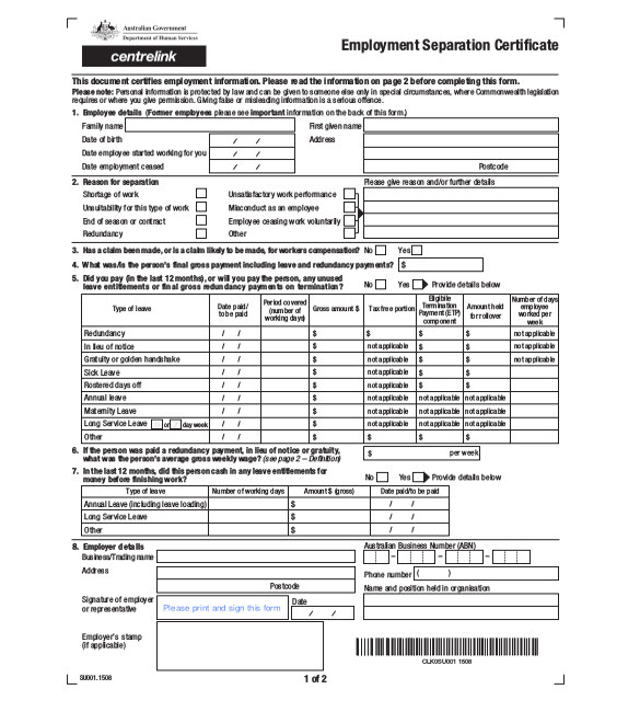 Centrelink Medical Certificate Template 40 Employment Certificates Pdf Doc Free Premium
