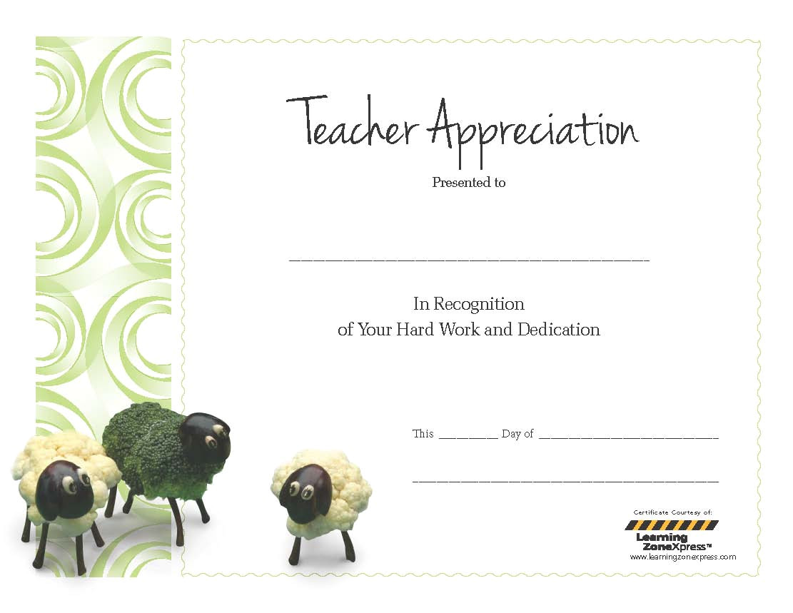 post teacher appreciation free printable certificates 323692