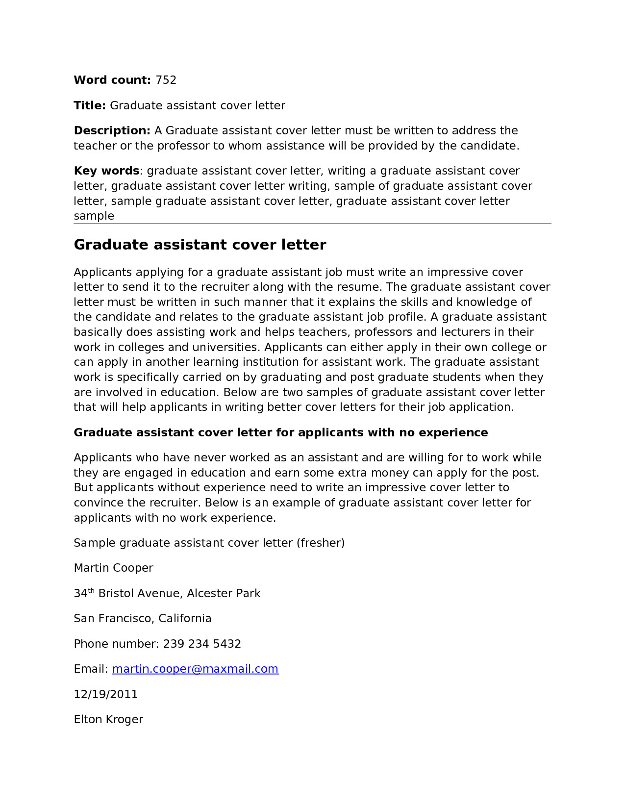 child care cover letter no experience