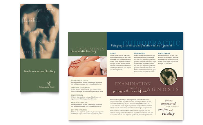 Chiropractic Brochures Template Chiropractor Brochure Template Design
