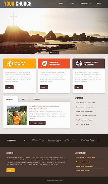 Church Blogger Template Template 40671 Church Joomla Template with Drop Down