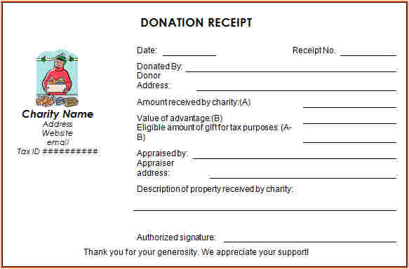 7 church donation receipt template