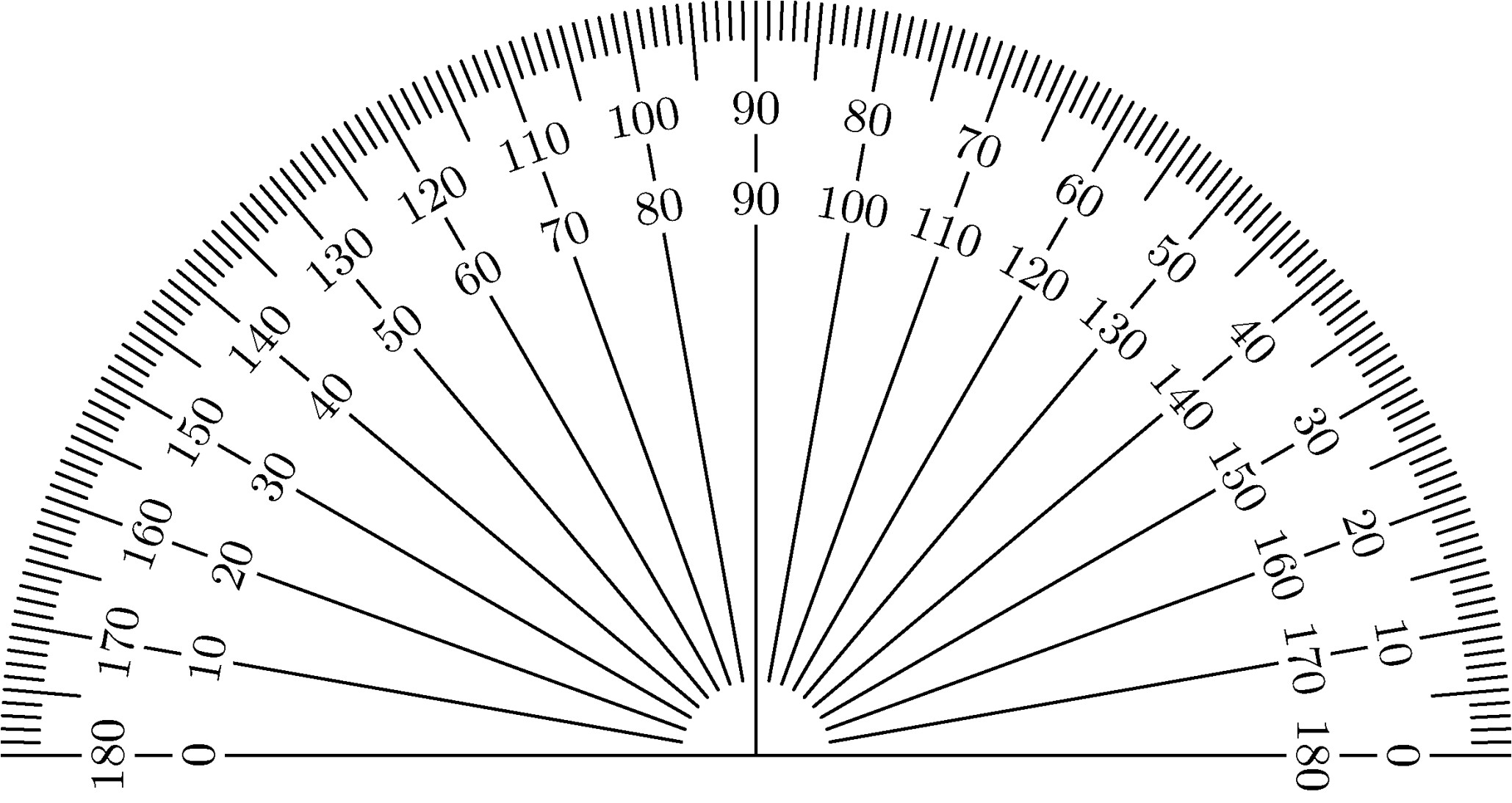 Printable Protractors