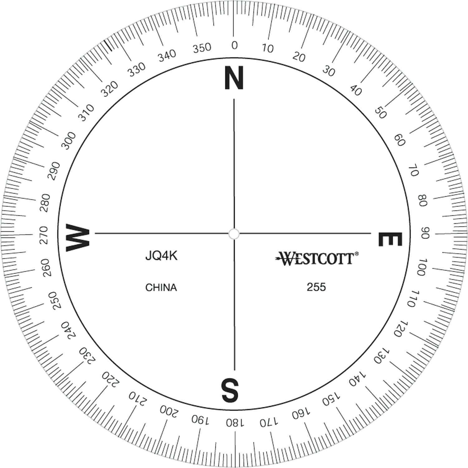 360 degree circle template