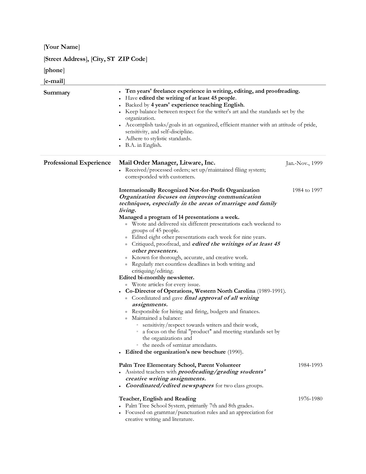 resume format for civil draftsman