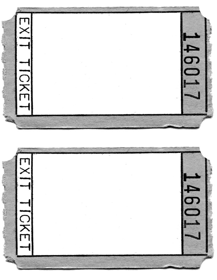 exit ticket template
