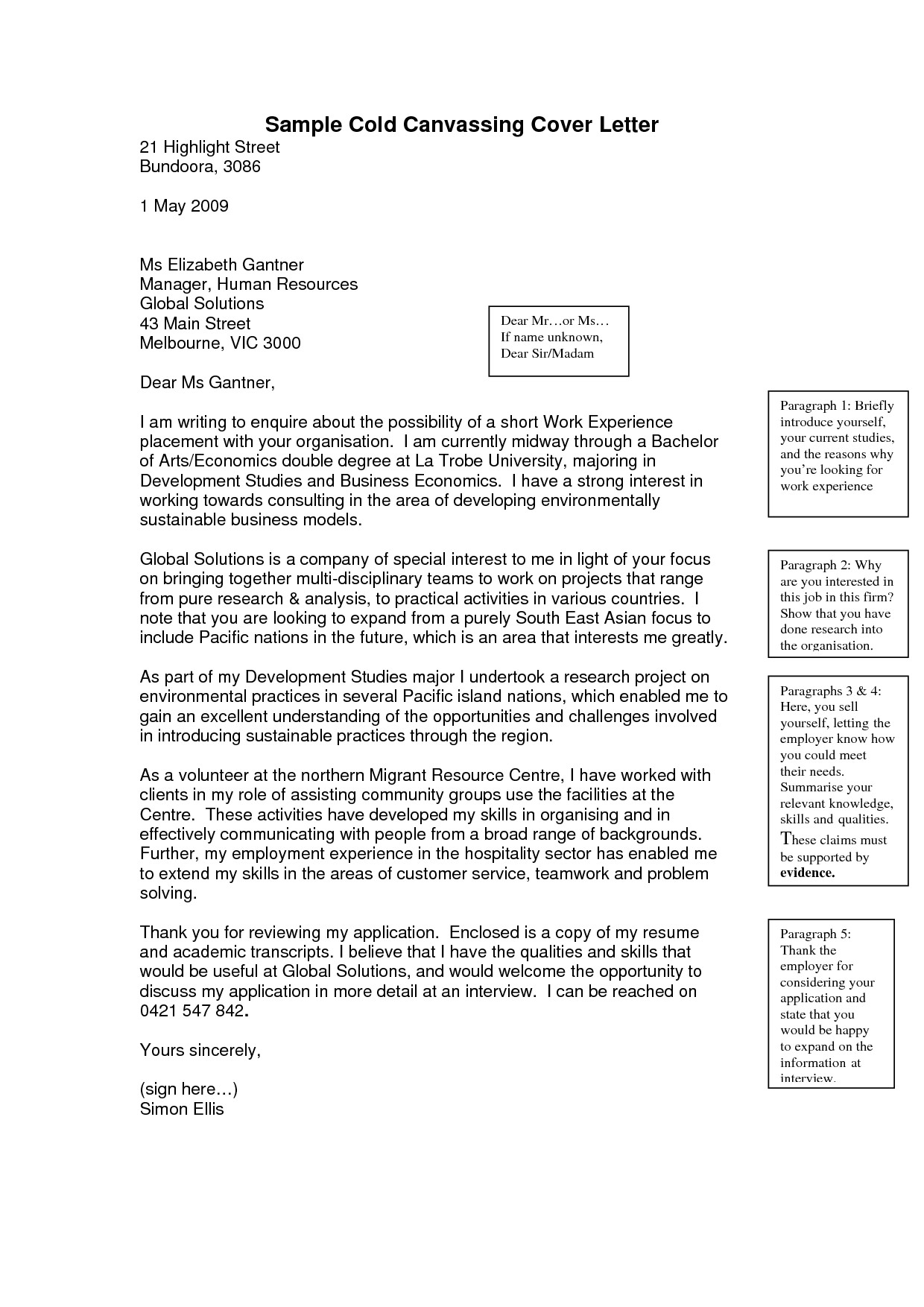 Cold Canvassing Cover Letter Cold Cover Letter Samples Best Letter Sample