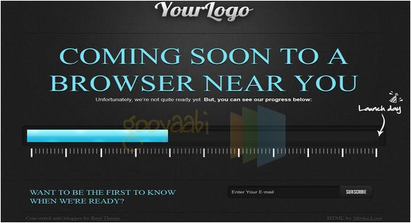 coming soon blogger template