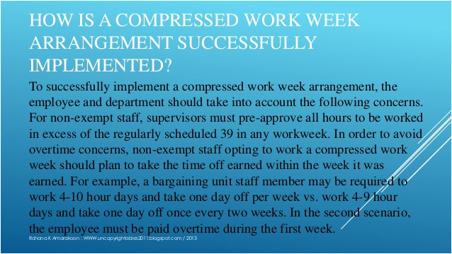 compressed workweek