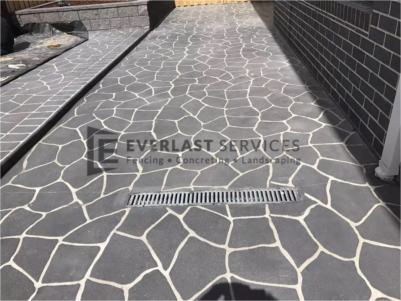 Concrete Templates Stencils Stencil Concrete Melbourne Brick Stenciled Pattern Cost