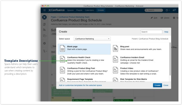 Confluence Create Page Template Confluence Page Templates Download